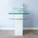 Hadalyn 23'' Single Bathroom Vanity with Tempered Glass Top