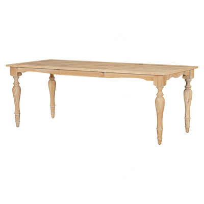 Vintage Traditional Extendable Dining Table With 23.6Inch Removable Leaf