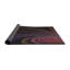 Tapis noir/orange tissé à la machine-1864628449