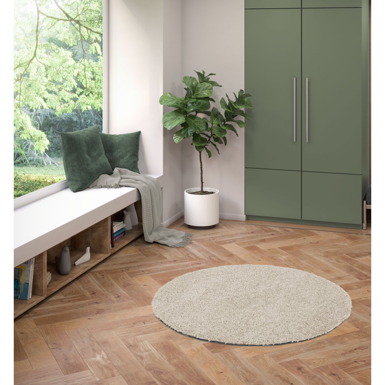 Elyam Machine Washable Tufted Beige Rug
