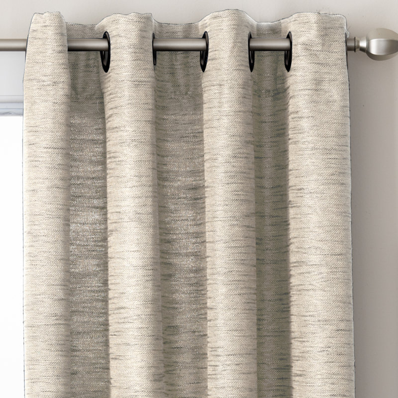 Koopman 100% Polyester Room Darkening Curtain Panel, Ivoire, l 50 po x L 63 po