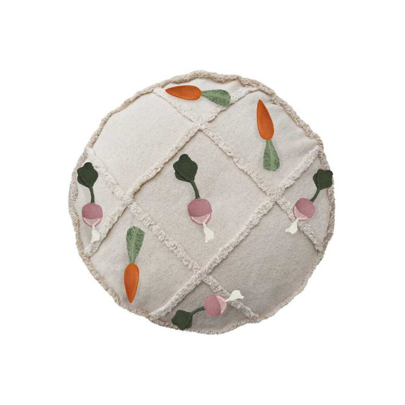 Tic-Tac-Toe Round Pouf