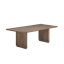 Round Off 88'' Solid Wood Dining Table-1019880259