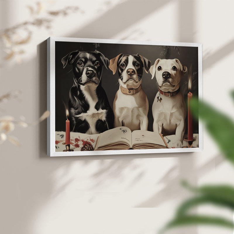 Art de Noël - CML XXXVI - Reproduction encadrée - Restickable, H 16 po x l 20 po, Blanc