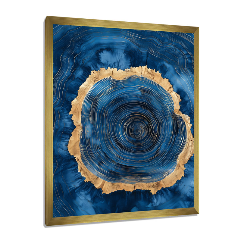 Andrimont - Floral Canvas Art Print, H 40 po x l 30 po, Reproduction encadrée sans passe-partout, Doré