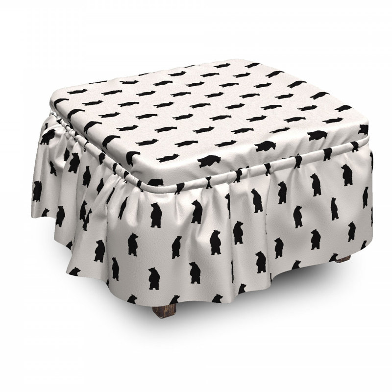 Box Cushion Ottoman Slipcover
