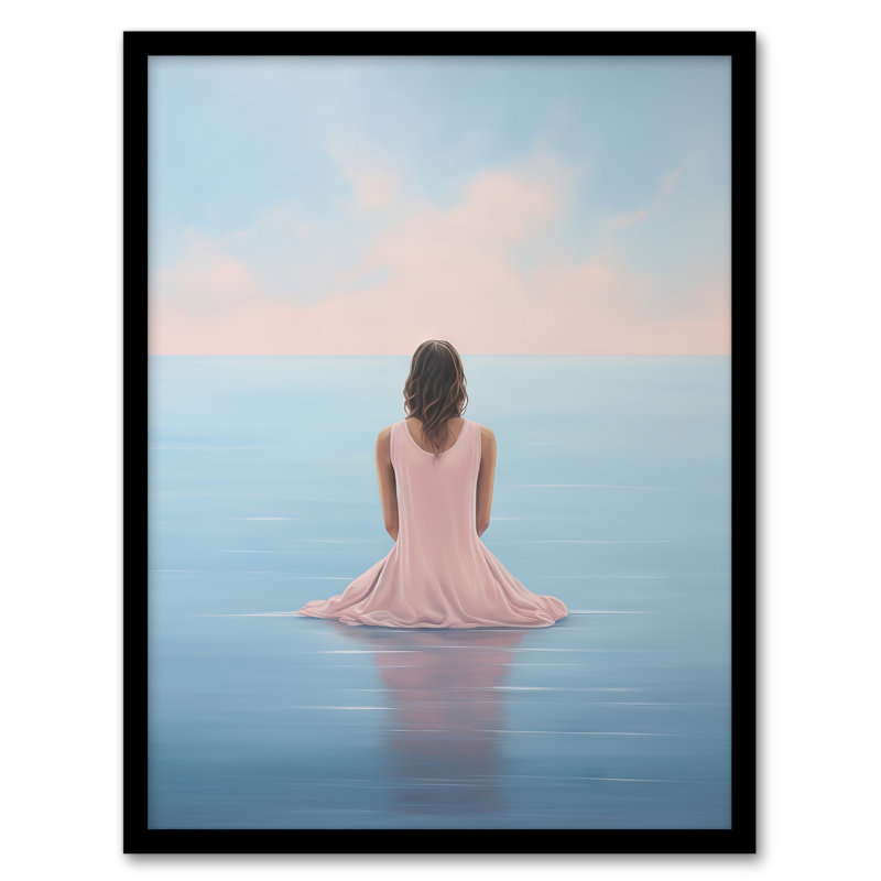 Hoyer Mindfulness Meditation Sea View Minimalist Serenity - Single Picture Frame Print