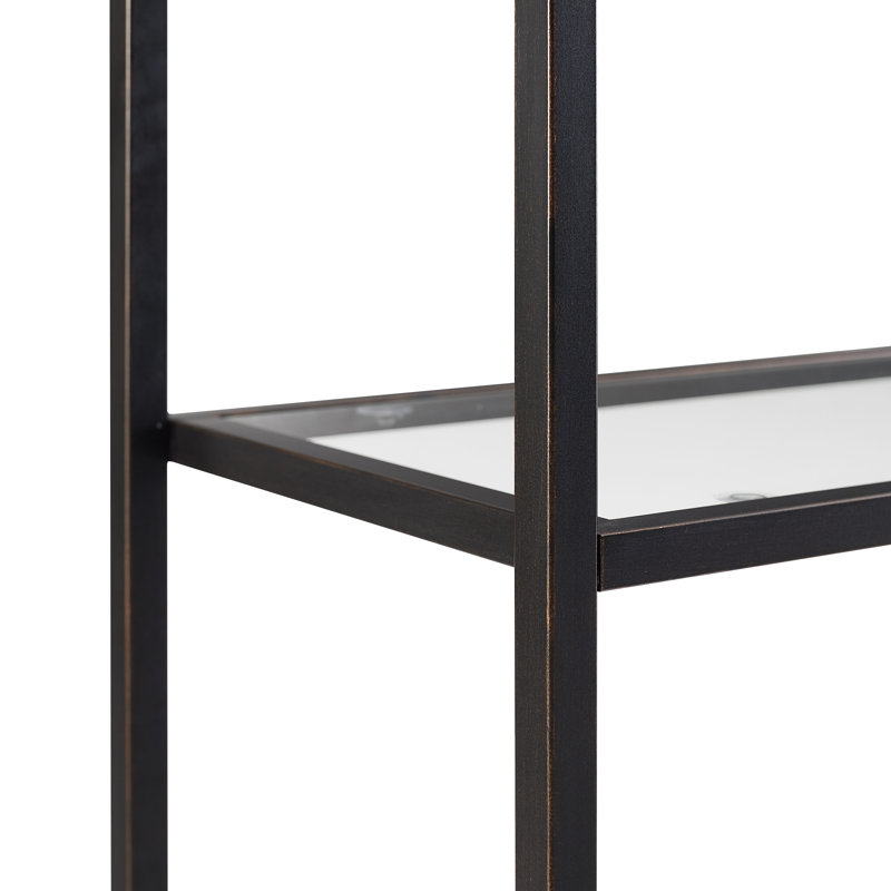 Bibliothèque étagère en métal H 80,5 po x l 36 po Eiffe, Bronze