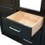 Armoire-penderie 100% bois massif avec tiroirs et tablettes réglables Bassam-1010881375