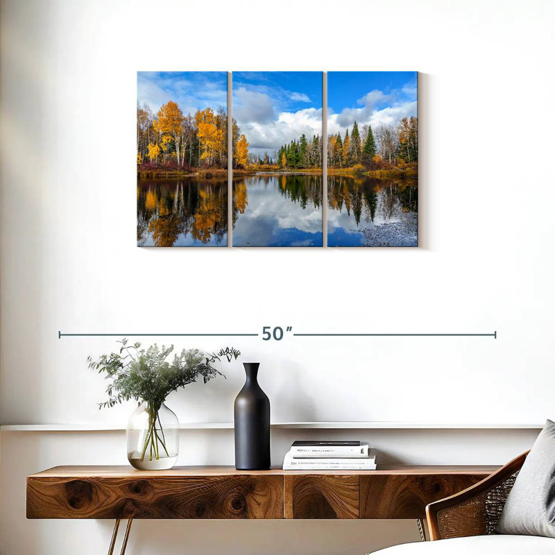 Alvord Autumn Reflection, 20" H x 33" W