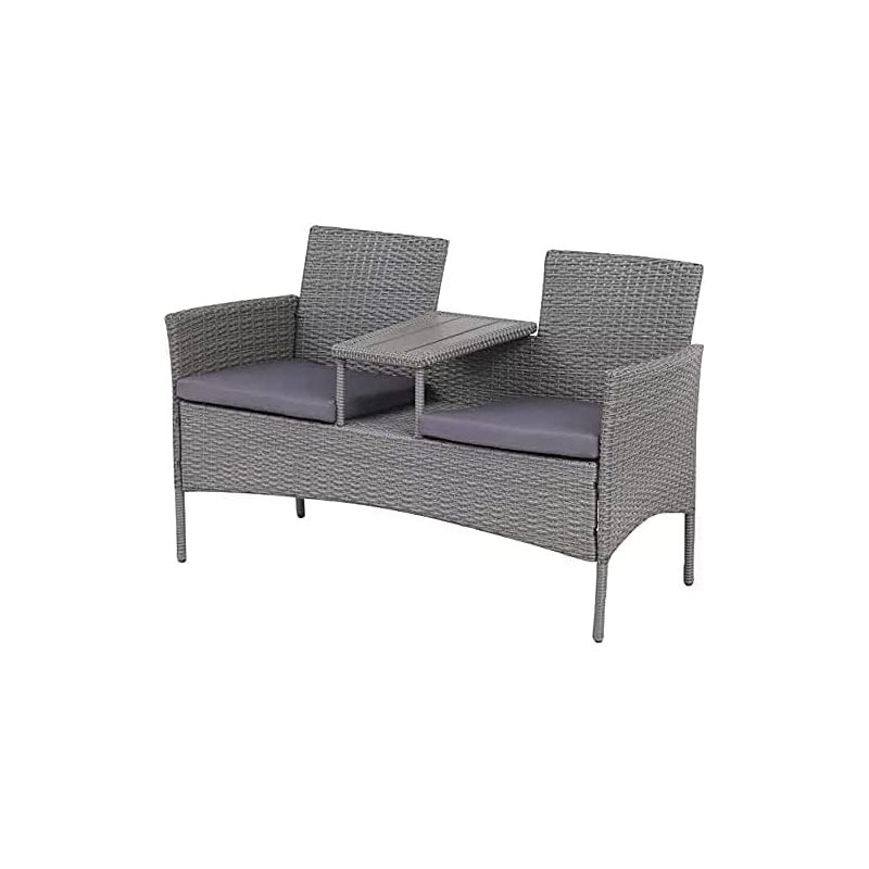 Pizarro Rattan Tete-a-Tete Bench