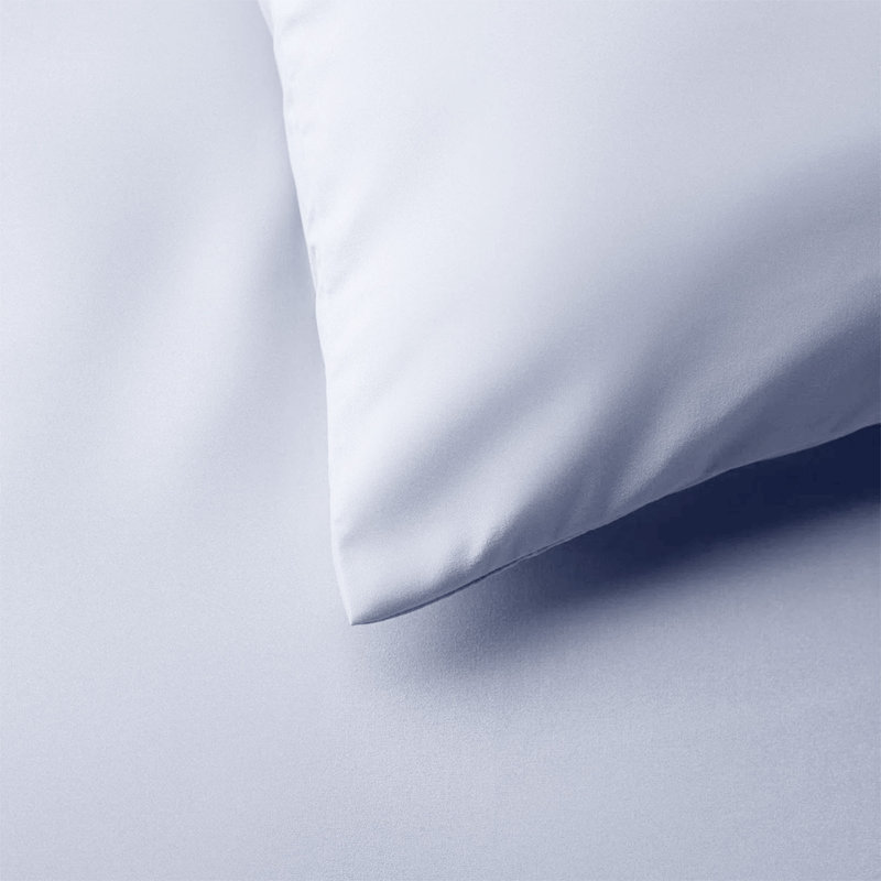 Microfiber No Pattern Duvet Cover Set with Pillowcases, White, Single Duvet Cover + 2 Standard Pillowcases