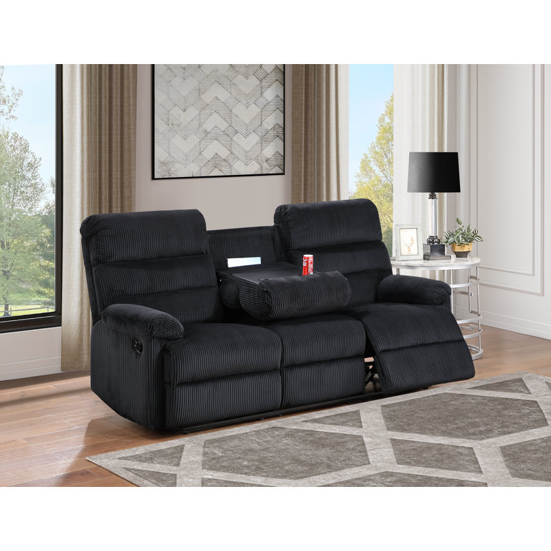 Canapé inclinable Coppock 15989BE617AE479A881F4978DB20223A, noir