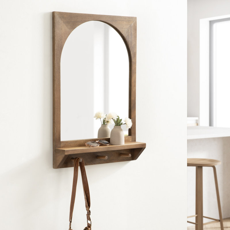 Miroir Julianna, 30 po x 20 po, Brun