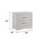 Modern 2-Drawer Night Stand