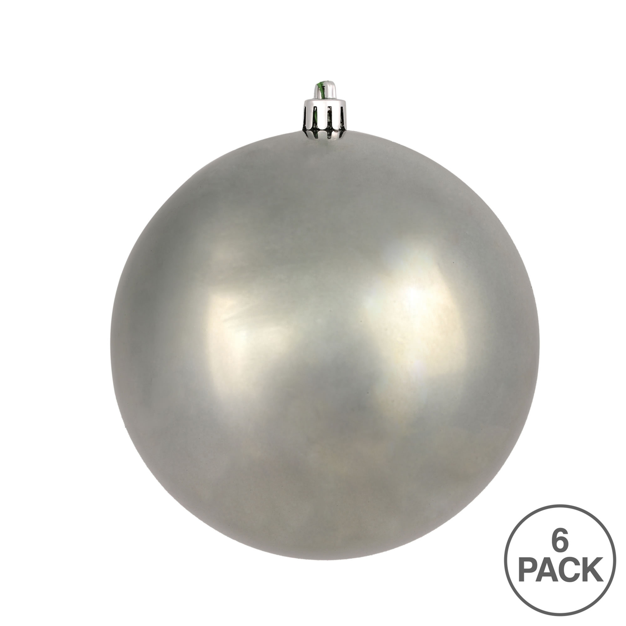 Holiday Décor Ball Ornament, Wrought Iron Shiny, 4" H x 4" W x 4" D
