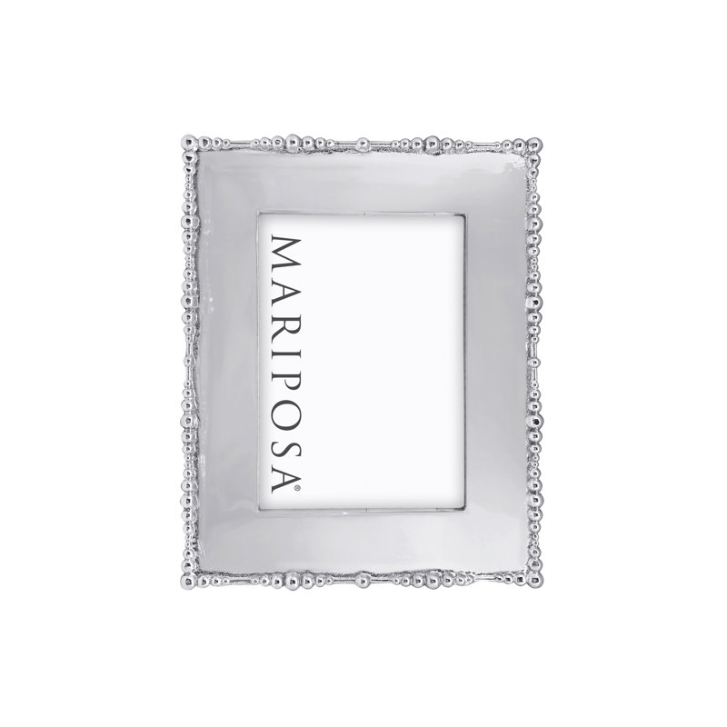 Elegant Silver Aluminum 4x6 Tabletop Picture Frame