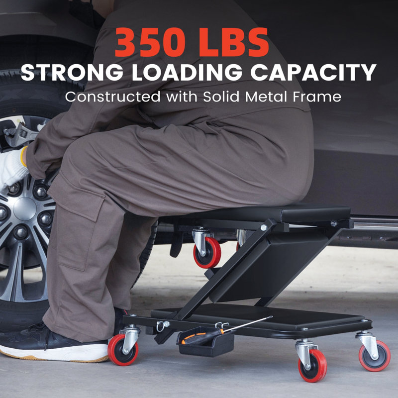 2 IN 1 Rolling Folding Car Creeper/Seat