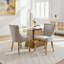Ensemble de 2 chaises en chenille avec pieds courbés et garniture de rivets-800057497