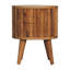 Table de chevet à rayures