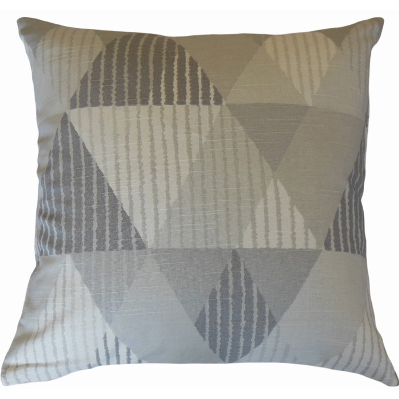 Coussin en coton Roseanne, Hauteur (24 po) x largeur (24 po)