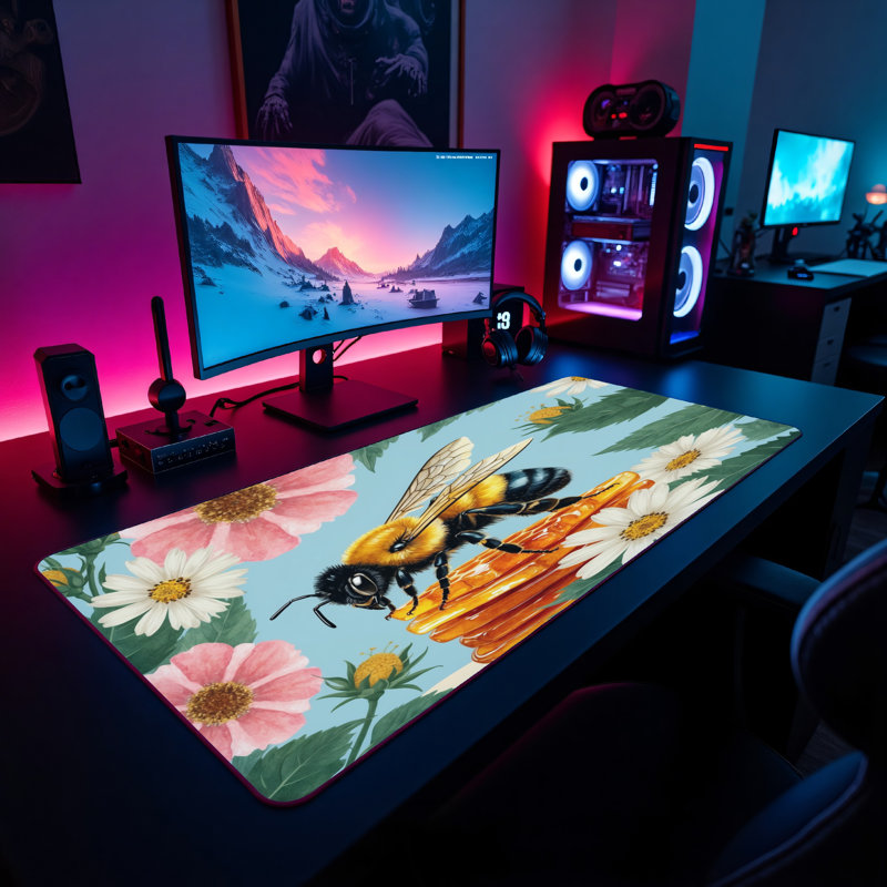 Polyester Desk Pad, 14.4x12.1