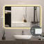 Miroir noir pour salle de bain 48X32