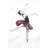 Small Pink Ballerina - White Illustrative Canvas for Home Decor