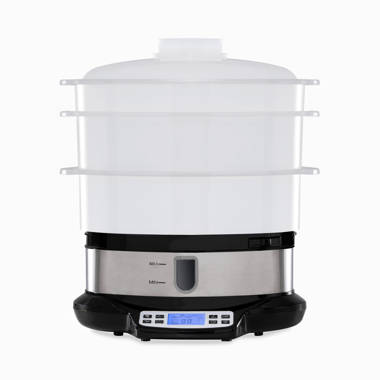 Daewoo 3 Tier 9 Litre Electric Food Steamer with Rice Bowl