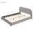 Queen Size Velvet Upholstered Platform Bed,Solid Frame And Stylish Curve-Shaped Design-323356587