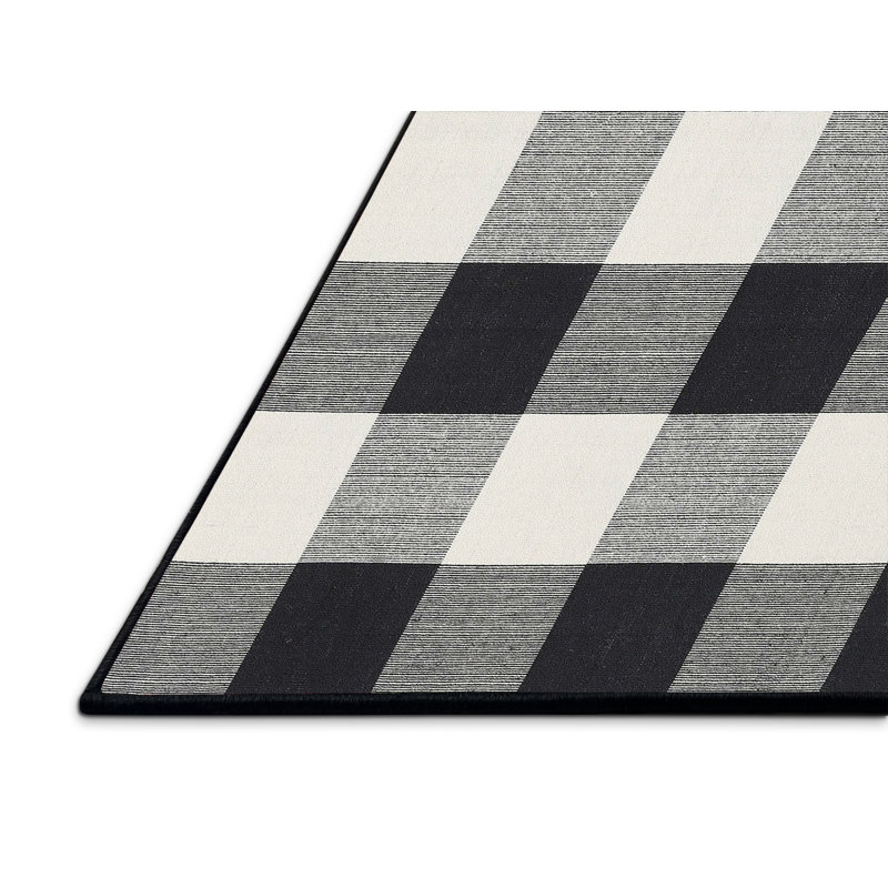 Tapis noir/gris zone contemporaine, Rectangle 2 pi x 5 pi