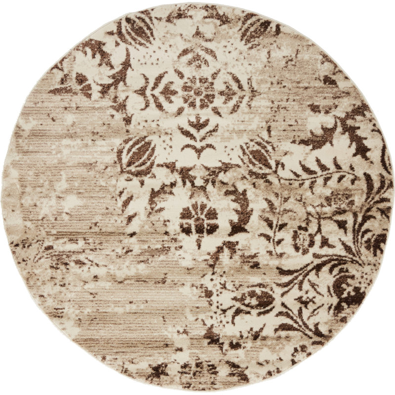 Analise Oriental Indoor Rug, Round 5'