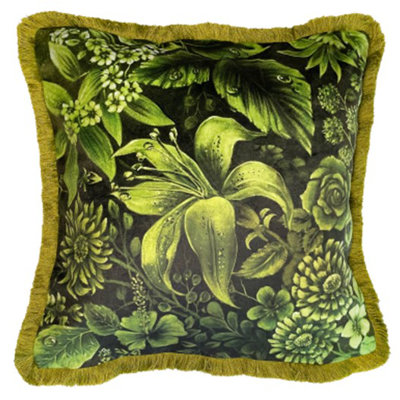 Alhasan Abstract Green Cushion