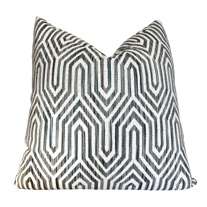 Housse de coussin Pyramid, H 20 po x l 20 po, Bleu