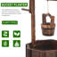 Pot de fleurs baril en bois Friddle