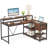Reversible L -Shaped Computer Desk with Monitor Stand-301469166