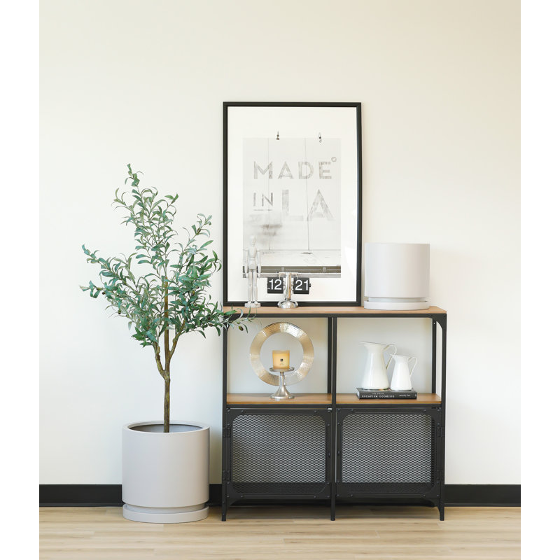 Pot à fleurs Finnly, H 11,75 po x l 11,5 po x P 11,5 po, Gris crème