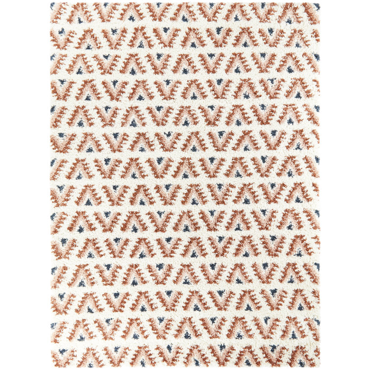 Setrag Geometric Shag Area Rug