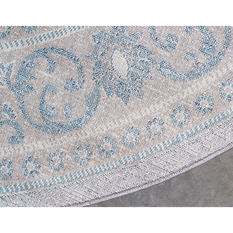 Linz Oriental Indoor Rug, Round 6'