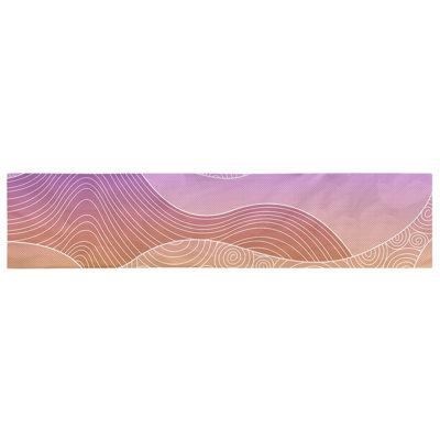 Avicia Hand Drawn Waves Table Runner