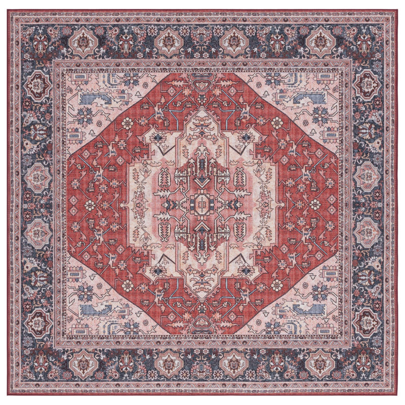 Tucson Performance Machine Washable Southwestern Rug, Square 6'