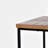Dondie Square Modern Rustic Solid Wood and Metal Nesting End Tables - Set of 3