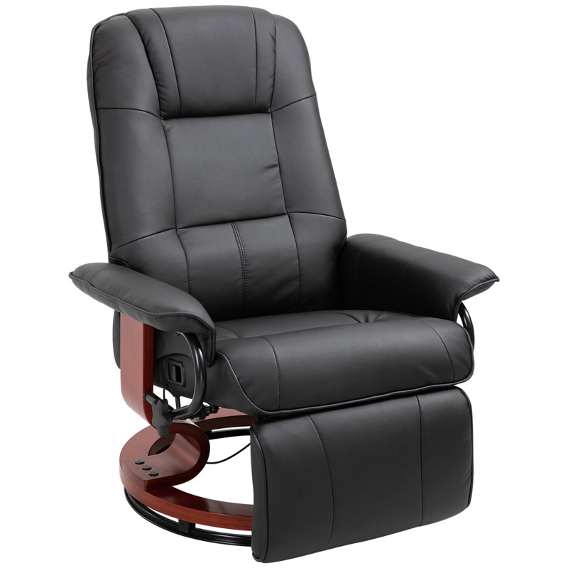 Latitude Run Manual Recliner Chair Armchair Sofa with Faux Leather