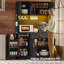 Garde-manger 71 po avec prise de courant, armoire de rangement en bois avec lumières DEL, tablettes réglables et tiroir-716615971
