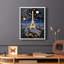 Paysages de la série Cccx - reproduction encadrée de qualité supérieure - prête à être accrochée - aucun clou requis-9539596-9539633