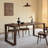 The classic black walnut dining table-106237720
