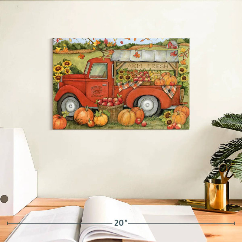 Camion orange Mehar Harvest II, H 8 po x l 12 po