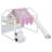 Loft Bed With Slide, Storage Bookcase and Stairs-1777930653-1777930654