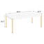 Table basse Classy White and Gold