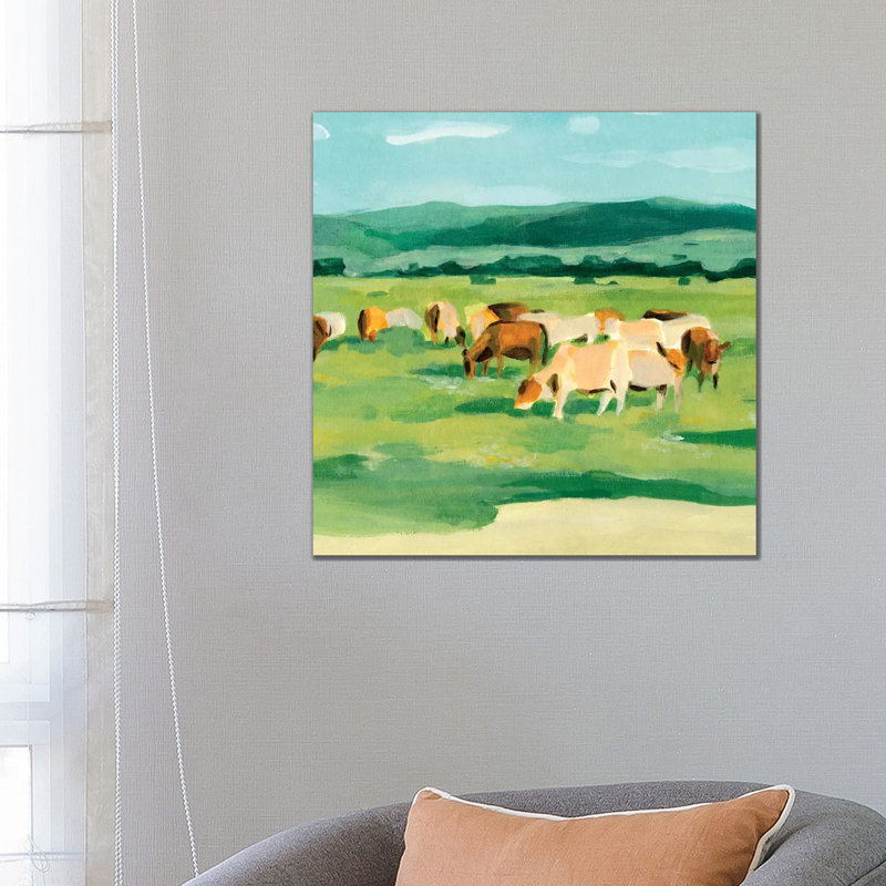Rural Fields I 1 Piece Wrapped Canvas Wall Art, 66.04 cm H x 66.04 cm W x 3.175 cm D